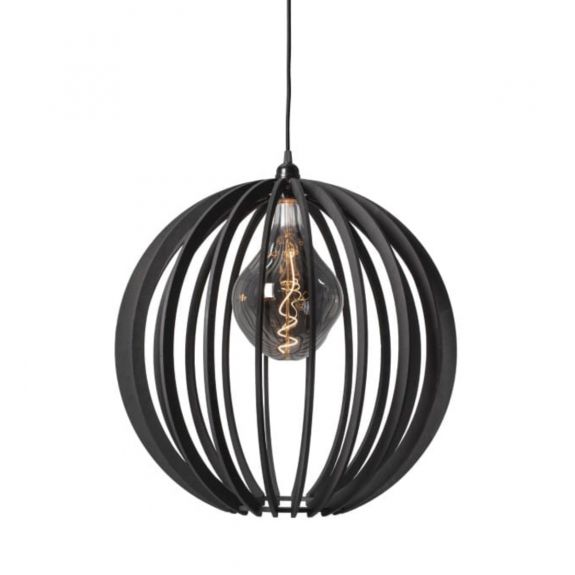Zwart ronde hanglamp - productfoto