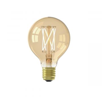 Stijlvolle G80 LED-lichtbron Gold | dimbare E27 globe lamp, 3,5W, 2100K warm wit. 