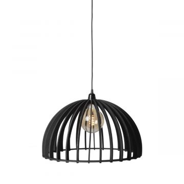 Zwarte hanglamp met open uitstraling - productfoto