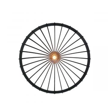 Minimalistische plafondlamp in het zwart - productfoto